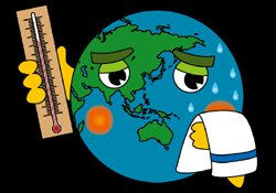 地球の温度?
地球の周りに空気があるおかげで適度な温度を保っているんですよね
もし空気がなかったら?